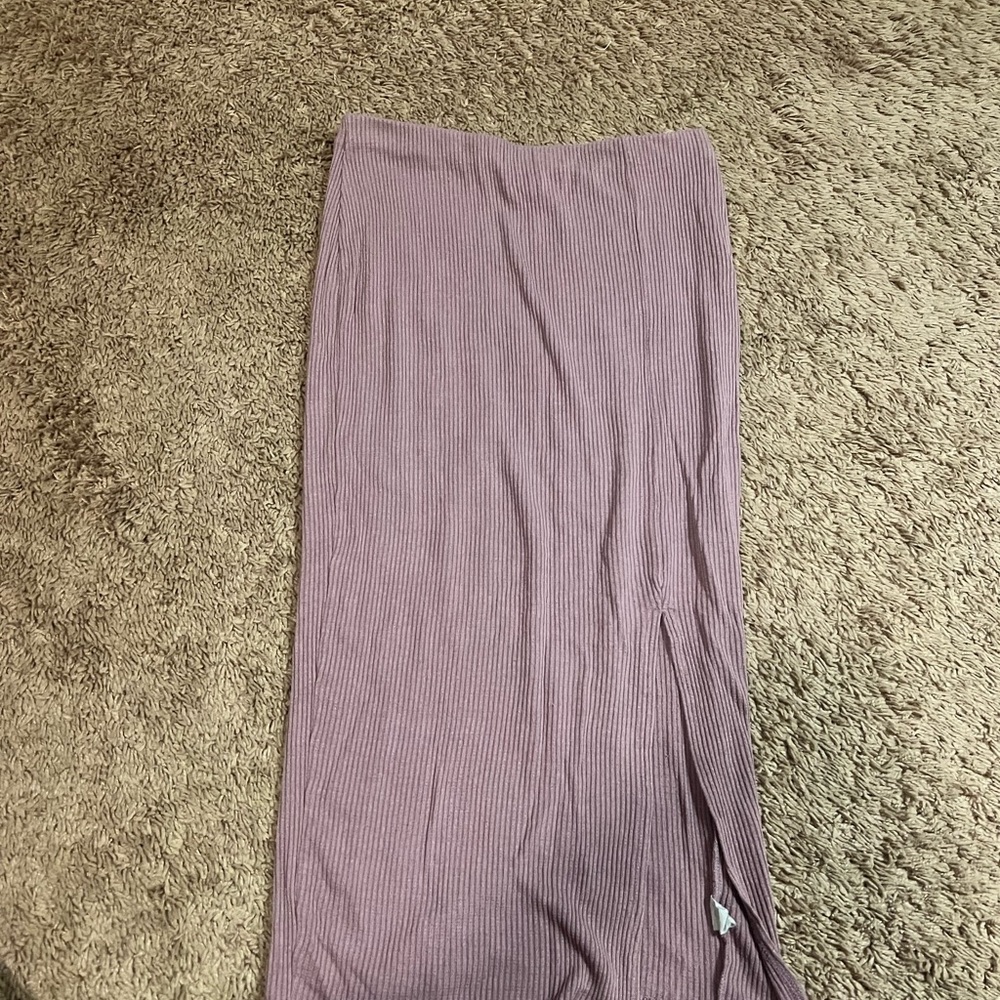 Charlotte Russe Purple Maxi Pencil Skirt with Slit